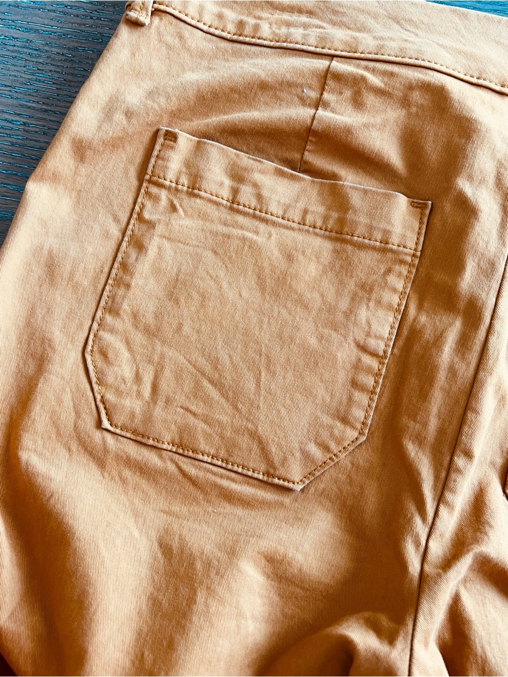 Old Navy Mid-Rise Pixie Chino Utility Pants Sunflower Gold Size 8 Tall - Picture 6 of 10